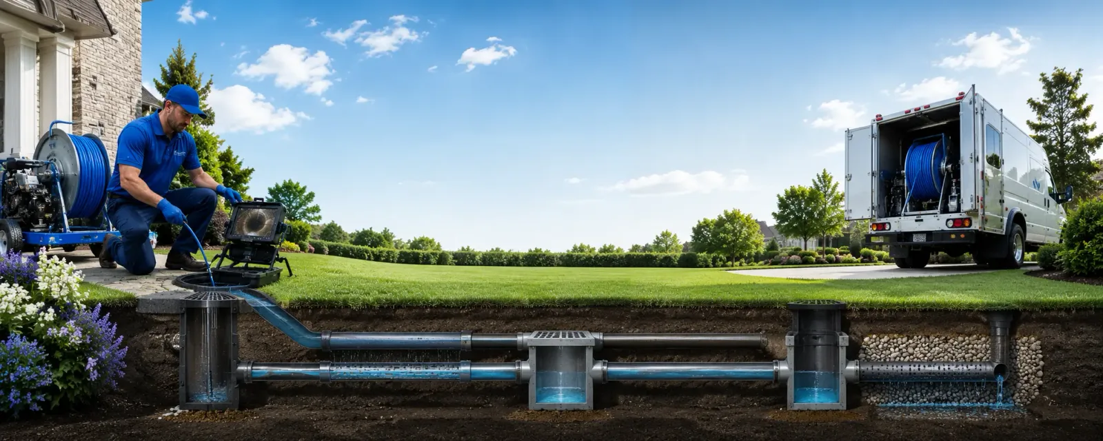 Outdoor drain cleaning information for Diamond, OH